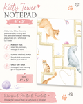 Kitty Tower 4" x 5" Notepad - Set of 4