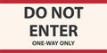 DO NOT ENTER  4' x 2' 15 oz Vinyl Banner