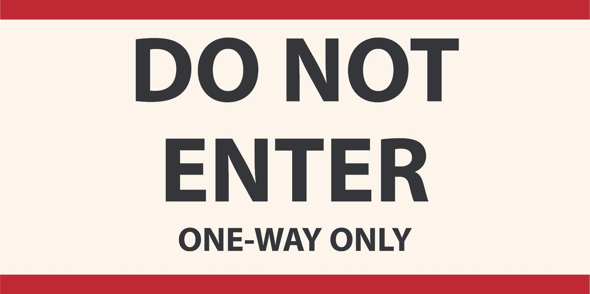 DO NOT ENTER  4' x 2' 15 oz Vinyl Banner